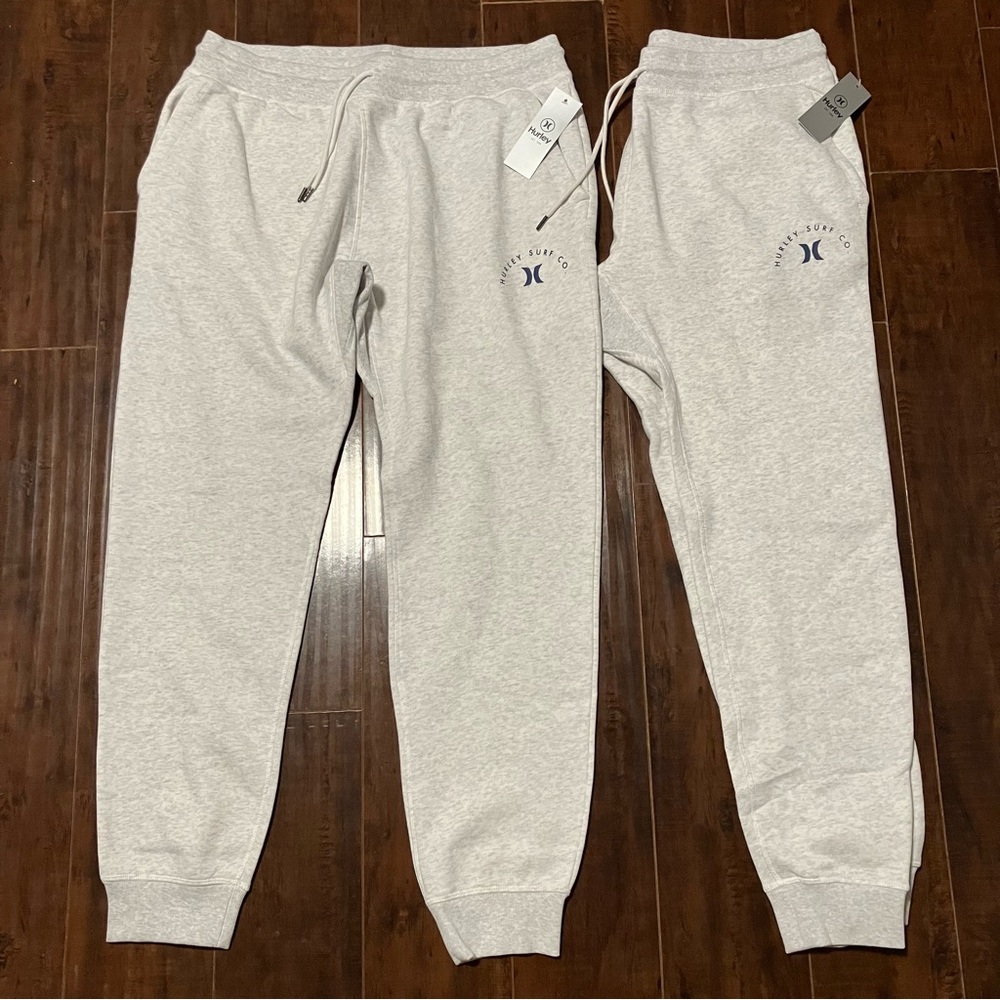 2 Hurley Men’s Fleece Jogger - XXL White